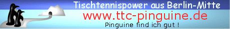 Banner des TTC Schwarz-Wei e.V. Die Pinguine